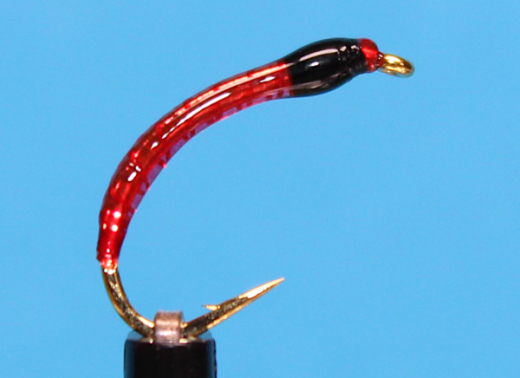 Nymphe Nr. 01B - "Bloodworm-Rot-Schwarz"