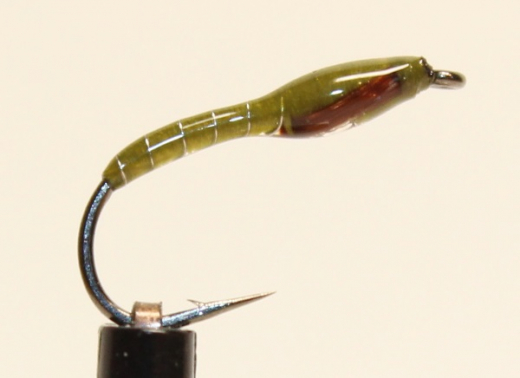Nymphe Nr. 101 - "Oliv-Silber-Braun"