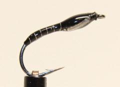 Nymphe Nr. 113 - "Schwarz-Silber-Weiß"
